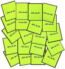 5 imprimibles divertidos para aprender matemáticas. Bingo Matematico De Porcentajes Juegos Y Matematicas
