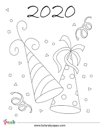Find more coloring pages online for kids and adults of 2020 number new year coloring pages to print. Top 10 New Year 2020 Coloring Pages Free Printable Belarabyapps