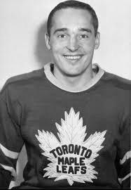 Toronto Maple Leafs Players Johnny Bower, Larry Hillman, and Andy Bathgate