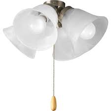 This model, like many others on the market today, includes light and comes with a beautiful glass shade fixture. Winston Porter 4 Light Ceiling Fan Branched Light Kit Wayfair