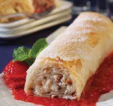Try to prepare your phyllo dough recipe with eat smarter! Athens Foods Cream Cheese Phyllo Strudel With Fresh Berry Sauce Athens Foods