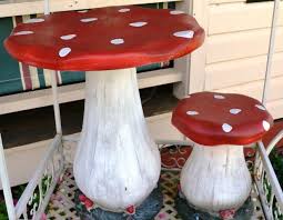 Cute Fairy Chairs Mushroom Chair Backyard Fun Unique Gardens