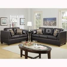 Venetian Worldwide Abruzzo 2 Piece Espresso Sofa Set Bonded Leather Vene F6915 The Home Depot Sofa And Loveseat Set Living Room Sets Sofa Set