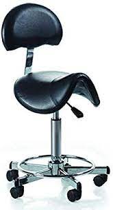 amazon com hydraulic saddle esthetician chair with backrest black stool with back salon stool spa equipment beau black stool stools with backs treatment room