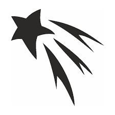 Selbstklebend Shooting Star Sternschnuppe Schablone Funshop