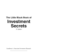 Check out what tastyworks has to offer. The Little Black Book Of Investment Secrets Pdf Pdfcoffee Com