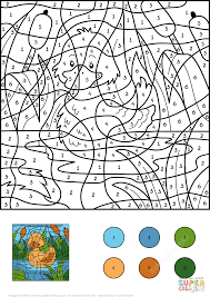 Duck Color By Number Super Coloring Coloring Pages Free Coloring Numbers