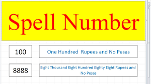 Spell Number In Excel How To Convert Numbers Into Words In Excel Spellnumber Youtube