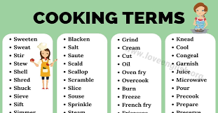 You'll never make flimsy, stringy asparagus again. Cooking Terms Useful List Of 100 Cooking Terms Every Chef Knows Love English