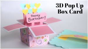So, what are you waiting for? 3d Pop Up Card Birthday Card Diy Explosion Box For Scrapbook Handmade Greetings Card Youtube