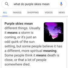 Now, this doesn't mean you look bitter or sexually frustrated when you wear purple. On Twitter I Thought Someone Edited This But It S Real Purple Sky Prayforjapan