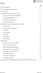 Food Safety Management System Based On The Principles Of