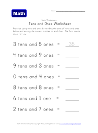 Counting Tens Ones Place Value Worksheet Tens And Ones Worksheets Place Value Worksheets Tens And Ones