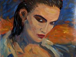 Portrait exercise, oil