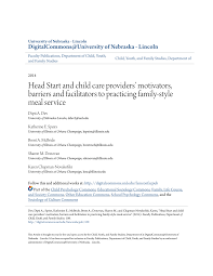 Oh, if only that were true. Pdf Head Start And Child Care Providers Motivators Barriers And Facilitators To Practicing Family Style Meal Service