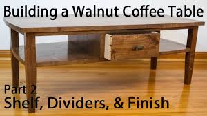 Diy coffee table plans with built in shelves would be all amazing to get a coffee table with storage. Building A Walnut Coffee Table Breadboard And Subtop Joinery Part 1 Youtube