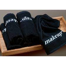 This listing is for three black washcloths with makeup embroidered on them. Black Makeup Washcloths 100 Turkish Cotton 13 X 13 12 Towels By The Turkish Towel