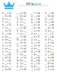 Diese kostenlosen übungen und aufgaben erleichtern den einstieg in die mathematik und sind speziell für die die grundschule erstellt. Pin Auf 1x1