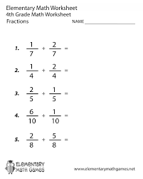 Free Printable 4th Grade Math Fraction Worksheets In 2020 Fractions Worksheets 4th Grade Math Worksheets 4th Grade Math