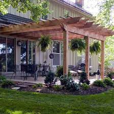 Pergola Off The House Backyard Patio Backyard Patio