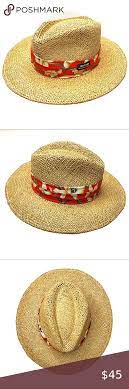 Sold Nwot 1980 S Panama Jack Dos Sombras Hat Tropical Fabric Prints Unisex Fashion Women Accessories Hats