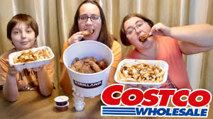 I like to support small business when i can, but i still buy a lot at big business, and costco doesn't get much bigger. Costco Fried Chicken Wings Bucket And Poutine Gay Family Mukbang ë¨¹ë°© Eating Show Youtube