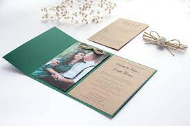 Sample Forest Green Wedding Invitation Hunter Green Invitation Rustic Green Wedding Invitation Wedding Invitation With Photography Green Wedding Invitations Wedding Invitations Forest Green Wedding