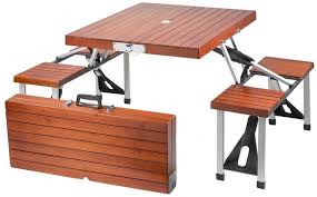 Folding Picnic Table N Bench Set Travel Tail Gating Camping Table N Seating Wooden Picnic Tables Folding Picnic Table Picnic Table