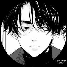 Black And White Anime Boy Icons 