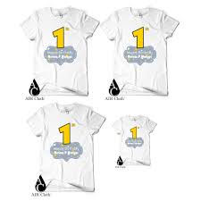 Desain baju couple ini terinspirasi dari film animasi depolicable me yang terkenal dengan sosok minion lucu dan sangat menyukai pisang (banana). Kaos Family Custom Happy Birthday Kaos Couple 4 Pcs 3 Dewasa 1 Anak Design Bebas Shopee Indonesia