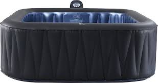 6 Person Square Portable Inflatable Hot Tub Bubble Spa Heat Bath Jaccuzi W Mat Inflatable Hot Tubs Hot Tub Outdoor Tubs For Sale