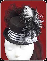 Victorian Top Hat Black And White Hats Top Hat Wedding Hats