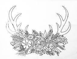 Also, find more png clipart about deer head. Free Printable Coloring Sheet Deer Antler Traceable Angelafineart Copyright Angela Anderson Not For Commercial The Art Sherpa Antler Drawing Coloring Pages