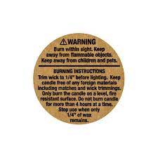 24 personalized candle warning round glossy labels stickers | etsy. Kraft Warning Labels 1 25 Inch Candlescience