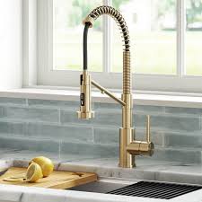 The universal design complements a range of décor styles, and pairs perfectly with any kitchen faucet for a cohesive look. Kraus Bolden Pull Down Touch Single Handle Kitchen Faucet Reviews Wayfair