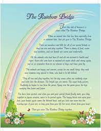 Rainbow Bridge No Photo Digital Downloadrainbow Bridge Etsy Rainbow Bridge Poem Rainbow Bridge Cat Rainbow Bridge Dog