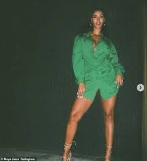 Maya made their relationship instagram official with a range of pictures from her trip. Maya Jama Wears Green Outfit For Leggy Instagram Photos Daily Mail Online