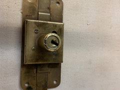 Flip the latch on the inside of this drawer to unlock the metal . Please Tell Me The Trick To Unlock A Roll Top Desk