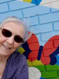 Red butterflies at Centennial Elementary School in Edmonton