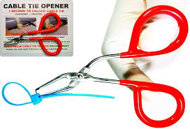 The easy way is to just cut it off. Undoing A Zip Tie Without Cutting It Is Like Skinning A Cat Core77