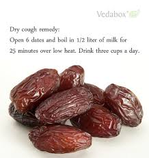Dry Cough Remedy Open 6 Dates And Boil In 1 2 Liter Of Milk For 25 Minutes Over Low Heat Drink Three Cups A Day Www Vedabox Food Date Nutrition Nutritious