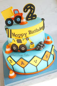 Theme 2nd Birthday Party Ideas For Boys Construction Themed 2nd Birthday Cake Inspired By The Party Decor On Cake Central Construction Cake Construction Birthday Cake Boy Birthday Cake