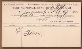 Parkersburg Wv Parkersburg First National Bank Postal Card Statement 1880 Parkersburg West Virginia Kanawha