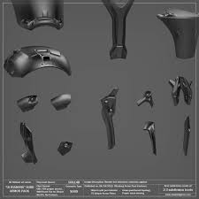 Ultraborg Subd Full 3d Kitbash Library 25 Off Vitaly Bulgarov In 2020 Mechanical Design Future Design Hard Surface Modeling