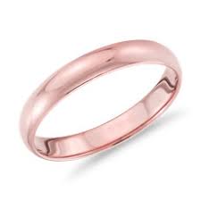 Rose gold wedding rings (mouseover to view in 360°). Men S Rose Gold Wedding Bands Blue Nile