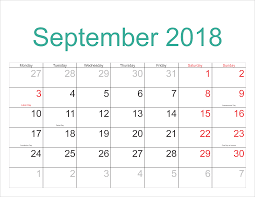September Calendar 2018 Usa November Calendar Calendar Printables Calendar Word