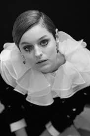 Emma Corrin's Custom Miu Miu Gown For The Golden Globes Is Inspired By A  Pierrot Clown