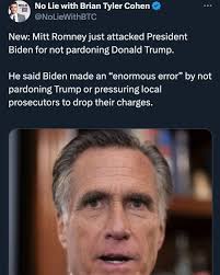 Former Utah Sen. Mitt Romney revealed last night that he called the White  House when a special counsel was investigating Donald Trump to urge  President Joe Biden to preemptively pardon him. Details