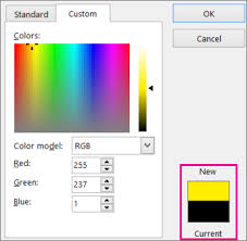 • color in graphics and programming. Choosing Colors In The Colors Dialog Box