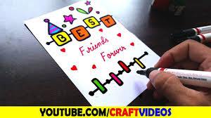 Share your thoughts, experiences, and stories behind the art. Friendship Day Drawing Card Drawing Friendship Cards Friendship Day Cards